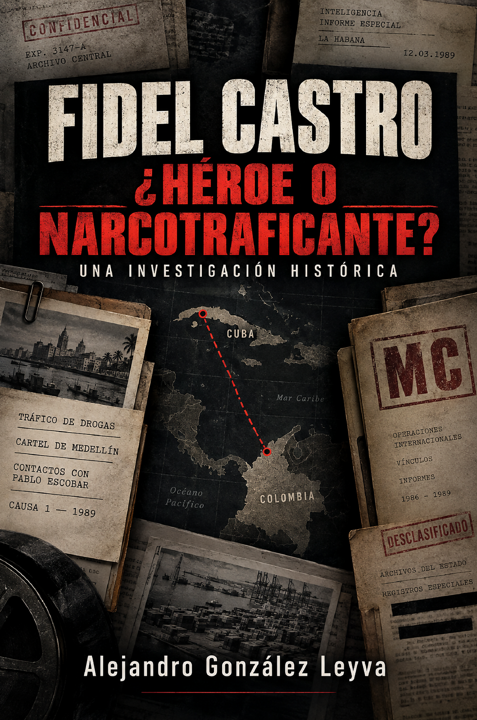 Portada del libro Fidel Castro: ¿Héroe o narcotraficante?